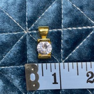 Gold CZ Pendant